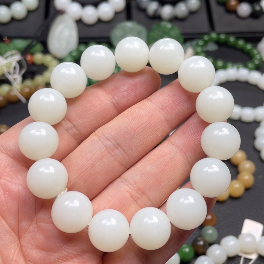 和田玉未镶嵌手链15