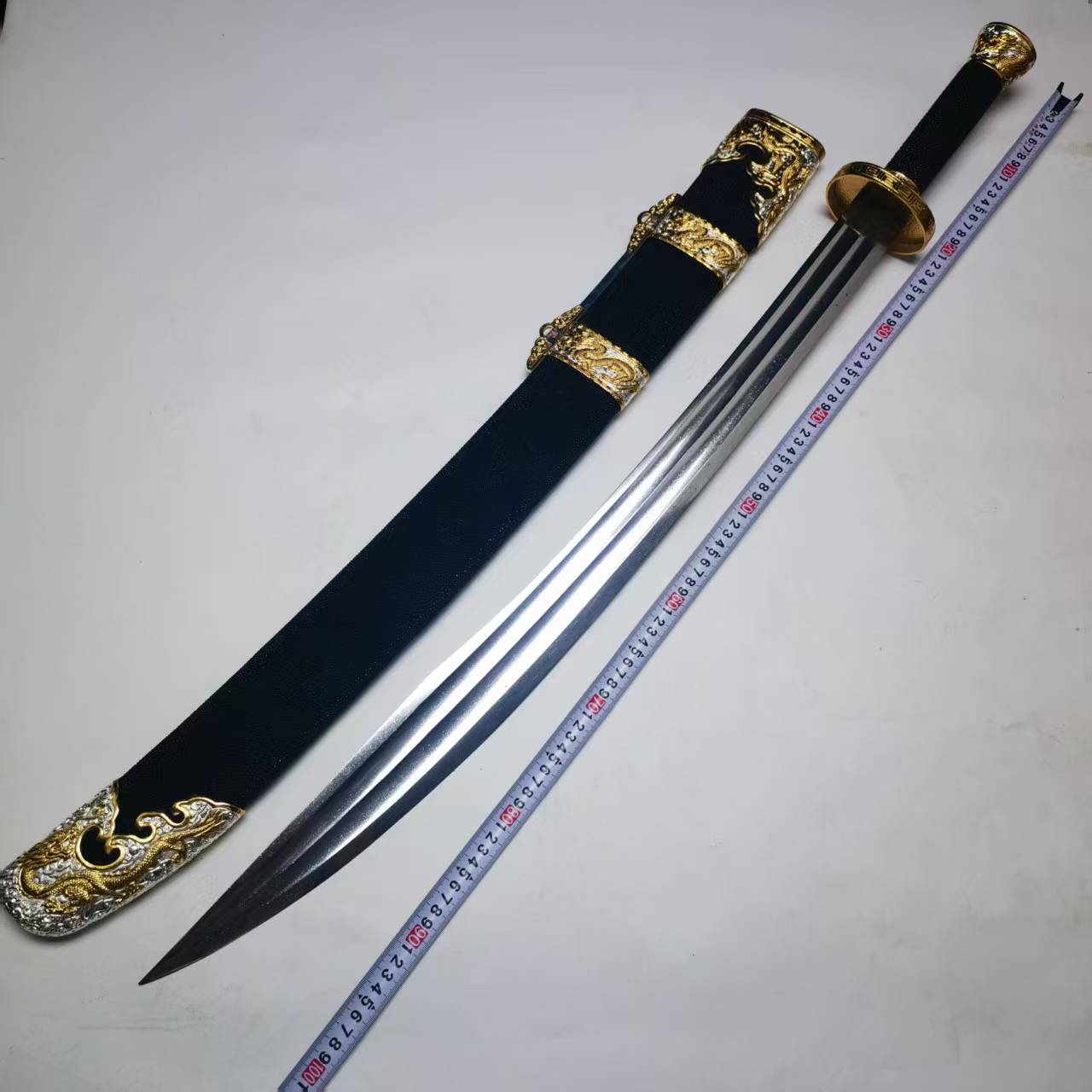 [九剑堂]牛尾刀绣春刀清刀雁翎刀仿古纯铜覆土烧刃手工艺品未开刃