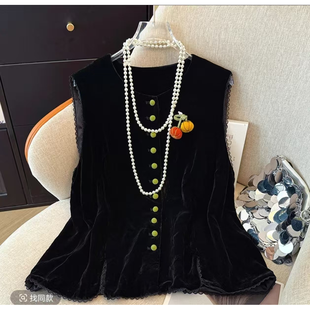 1474小南瓜上衣妈妈装高贵新款妈妈装洋气时尚气质法式