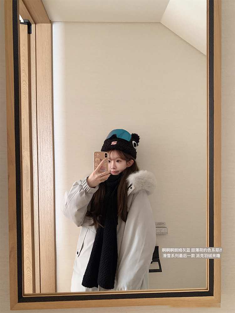 富士山下滑雪服派克 / 90白ya绒 户外抗寒保命级