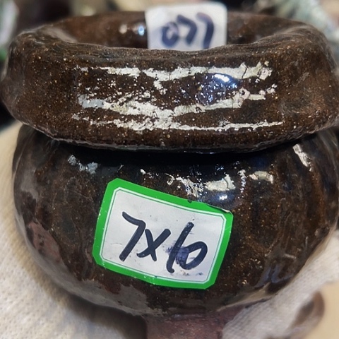 红陶粗陶花盆手工