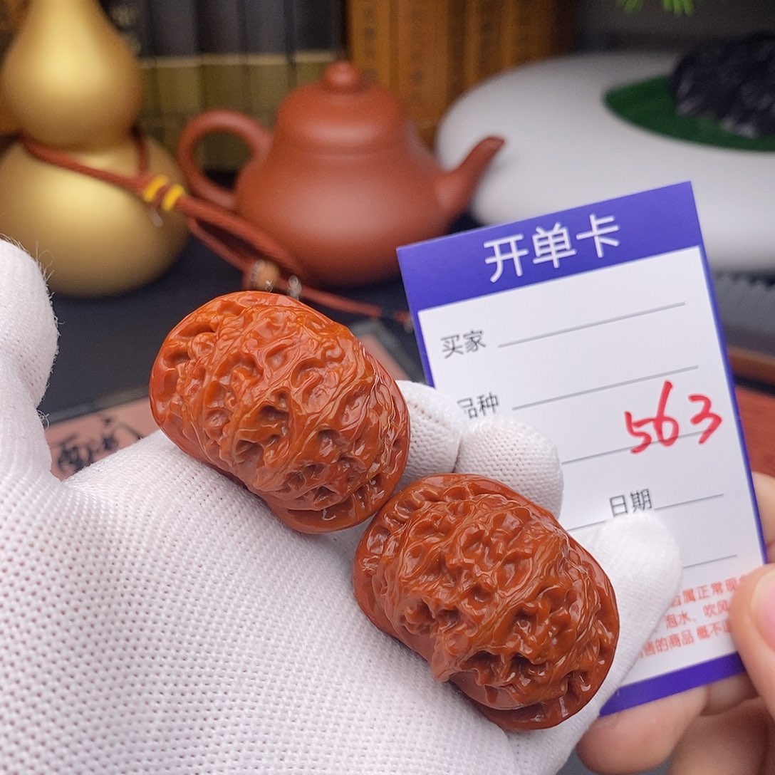 文玩核桃把件40宫灯563