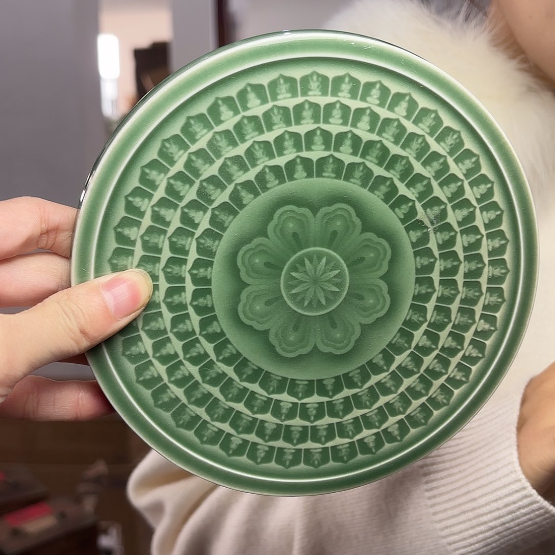 龙泉云间青瓷小米茶器