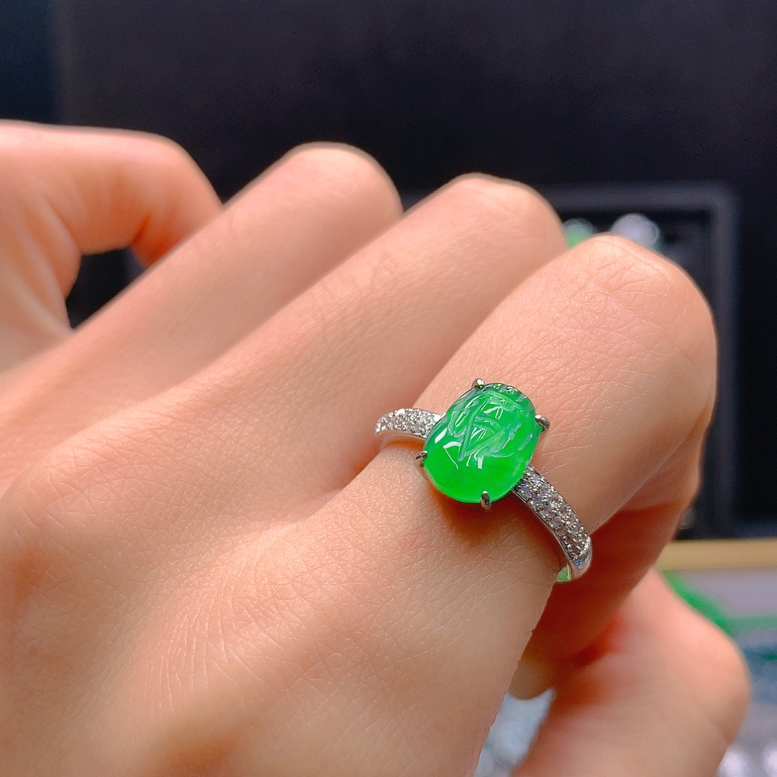 未镶嵌戒指翡翠天然翡翠