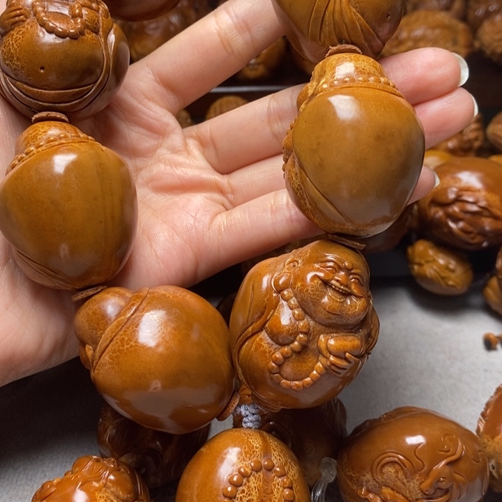 橄榄核手串/手链蛋**卷橄榄核核雕