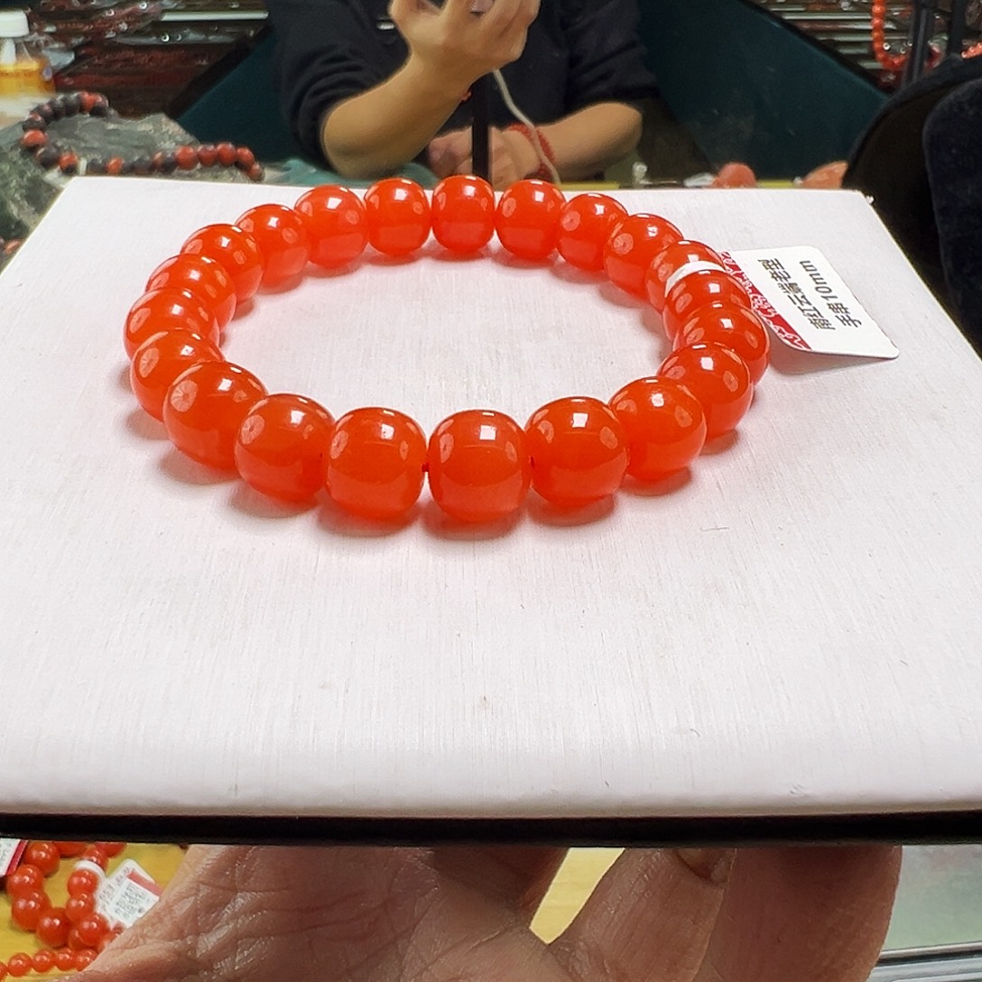 南红玛瑙未镶嵌买保山南红滴水洞老型10mmmm