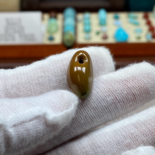 原矿绿松石青黄大提溜