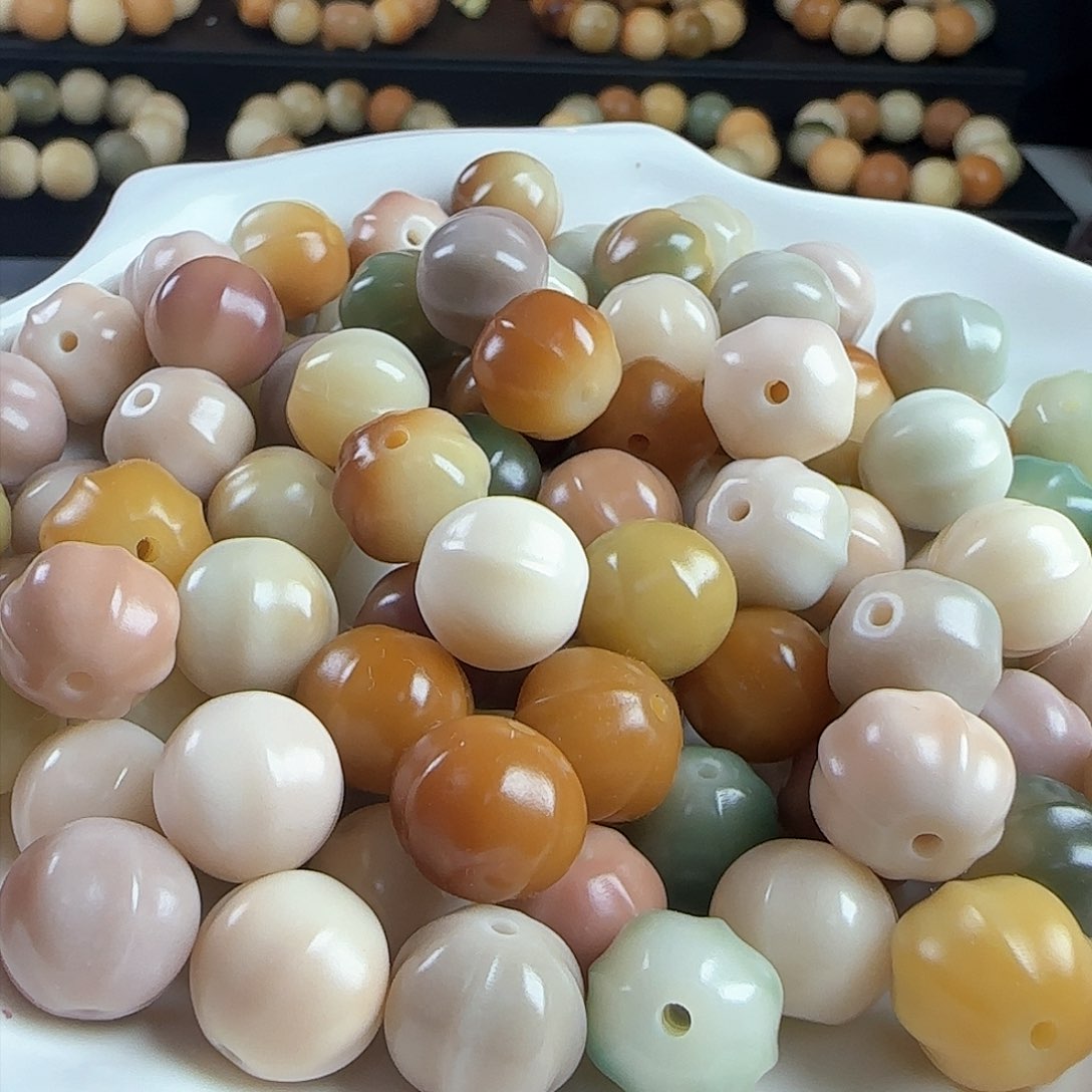 菩提根/象牙果手串卡15马卡龙鲨鱼背20颗