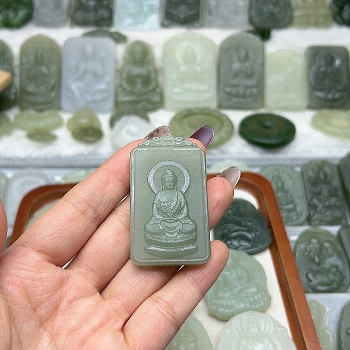 和田玉颈饰未镶嵌平**和