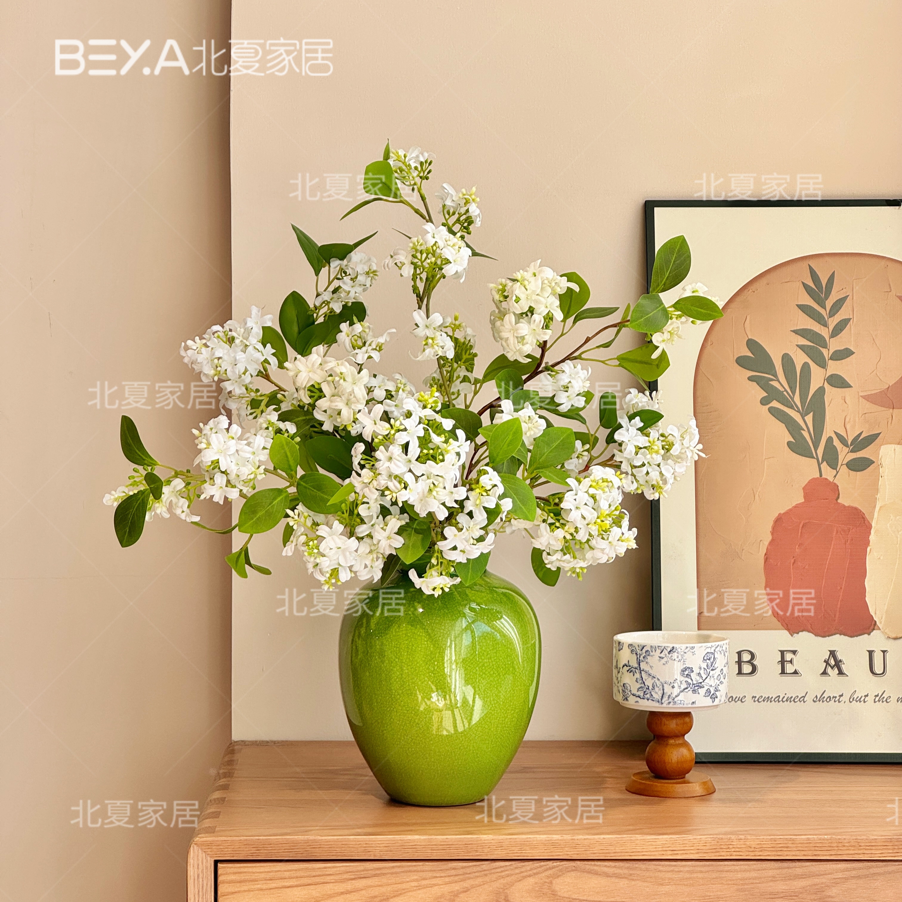 千里香仿真花桂花客厅餐桌绢花干花花艺摆件假花插花装饰摆设