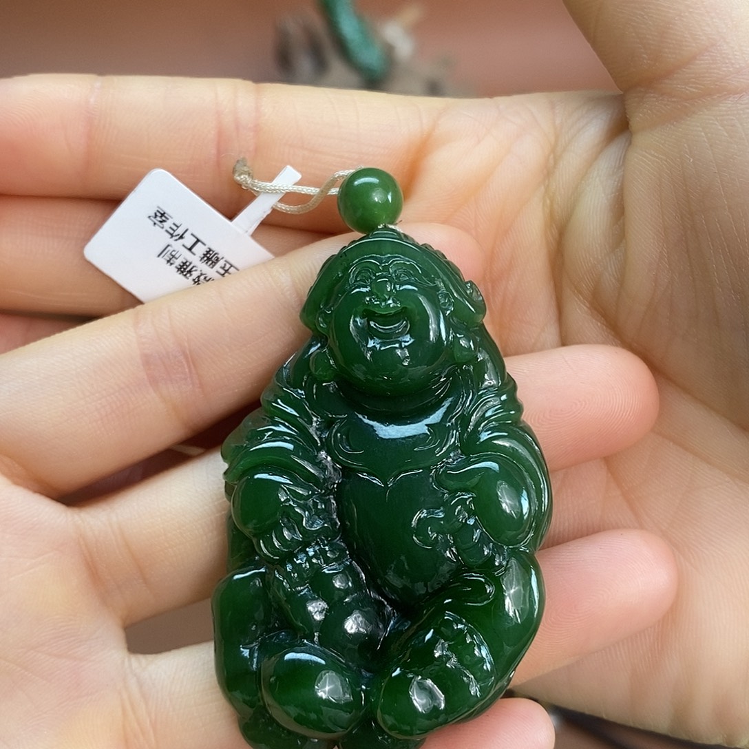 和田玉未镶嵌吊坠(不含链)