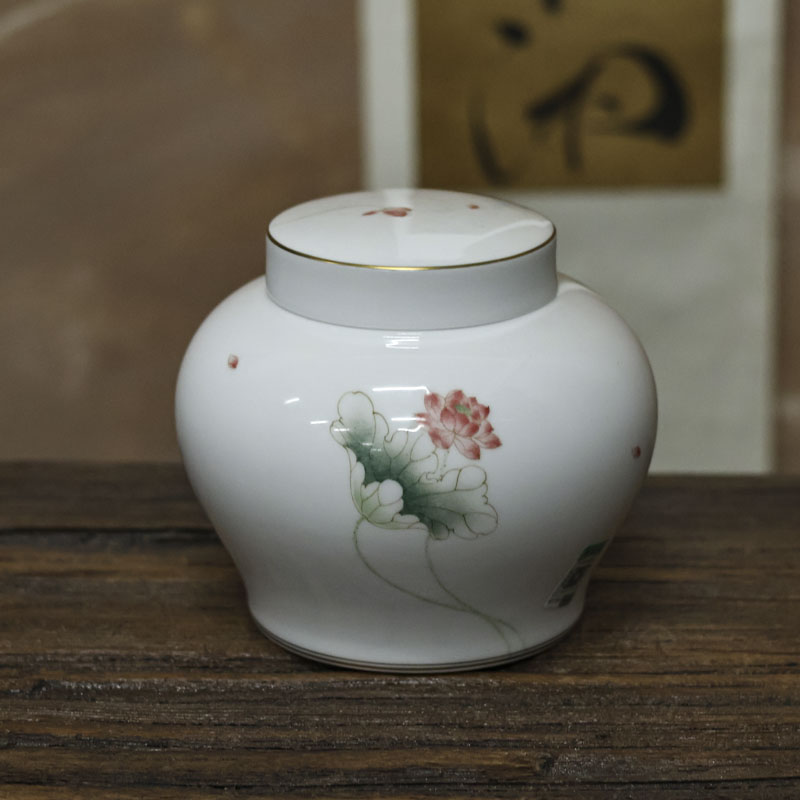 阿茶   釉中彩茶叶罐画片随机(无礼盒无证书)（华隐S0544）