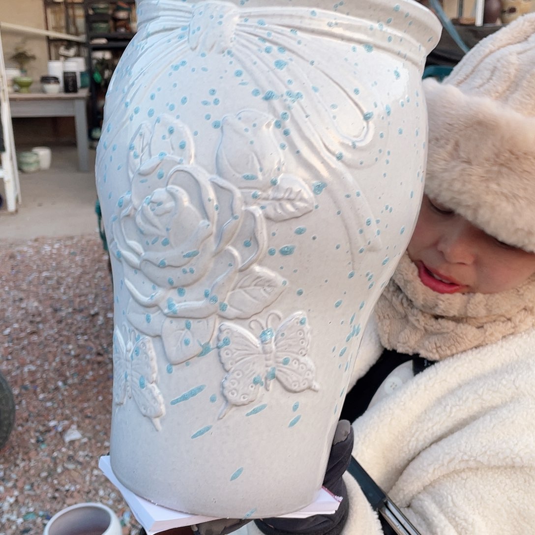 红陶王嫂花盆0129-286