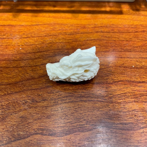 1.5-1.6龙头三通 精品人工养殖鹿角雕刻龙文玩配饰