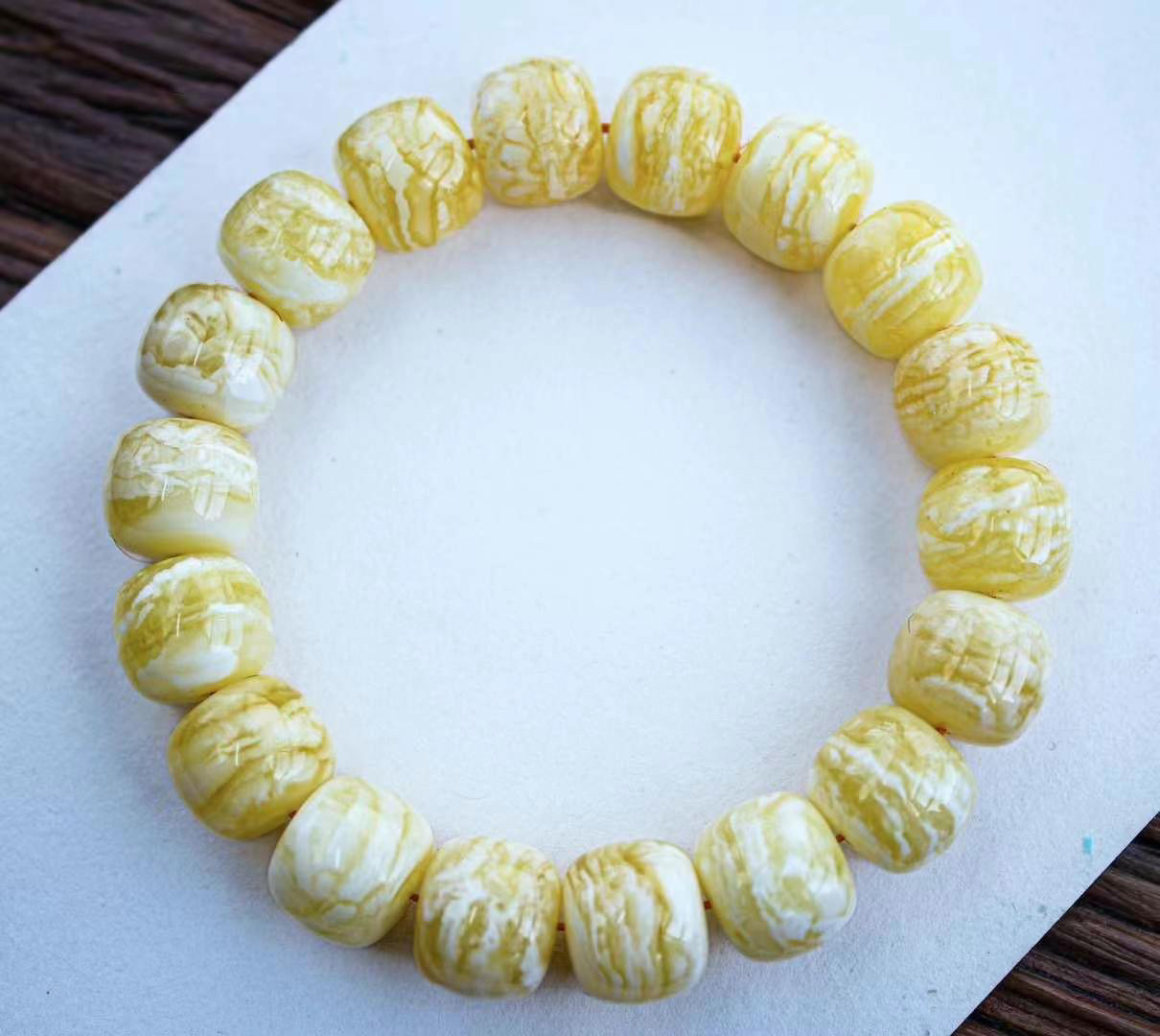  13.3mm俄料虎皮纹老型手串，蜡质浓郁饱满颗颗虎皮顺纹24.58克