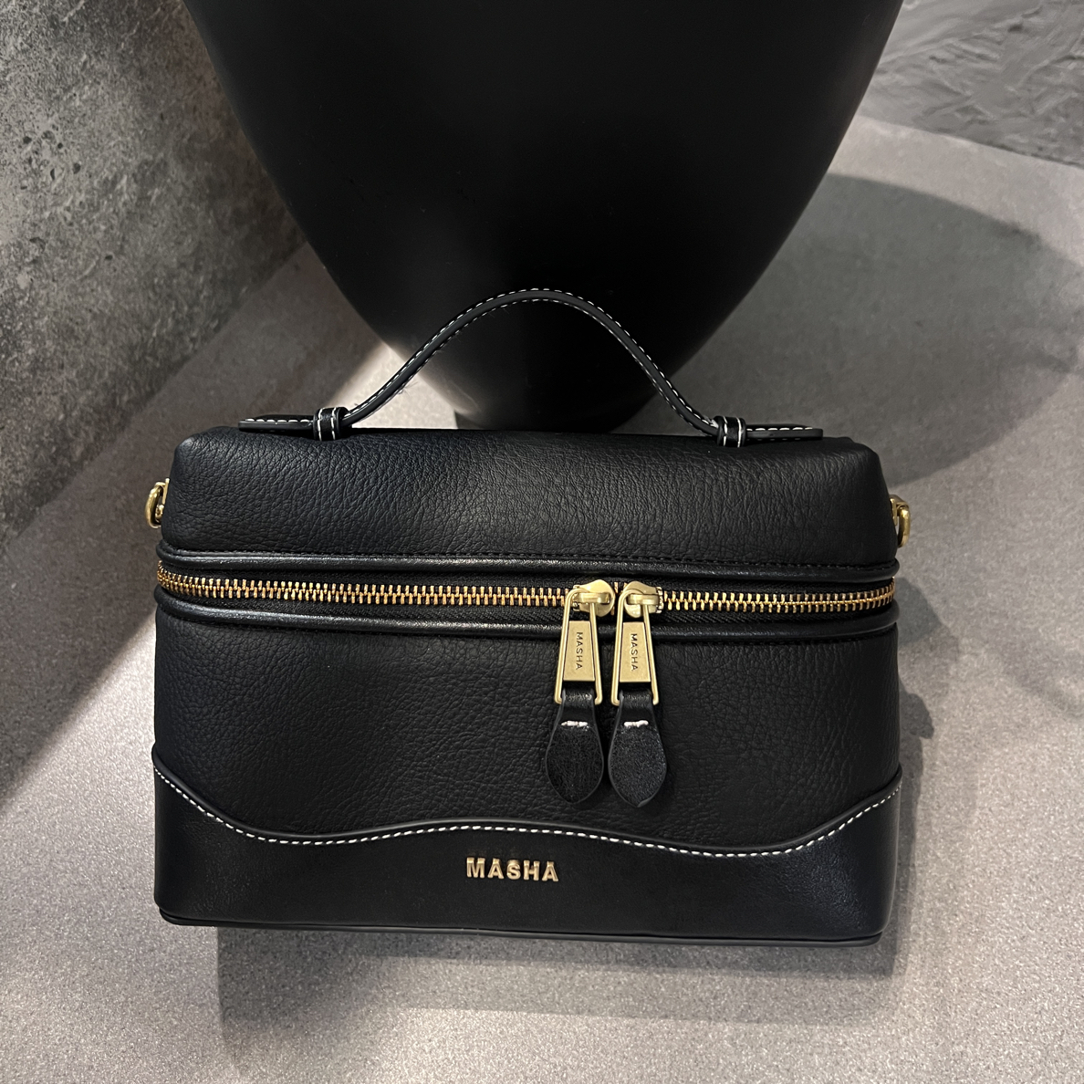 拾野包铺-韩式时尚百搭手提单肩斜挎盒子包72086