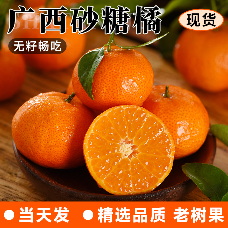 正宗广西砂糖橘新鲜水果当季现摘蜜桔金秋沙糖桔橘子贡柑整箱包邮