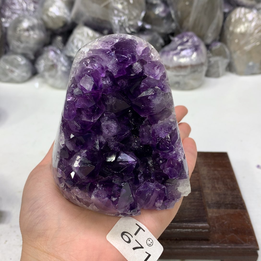 紫晶摆件未镶嵌水晶