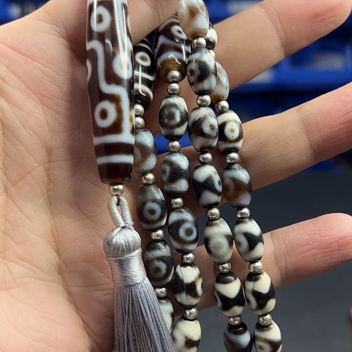 玛瑙未镶嵌项链T39九目配三