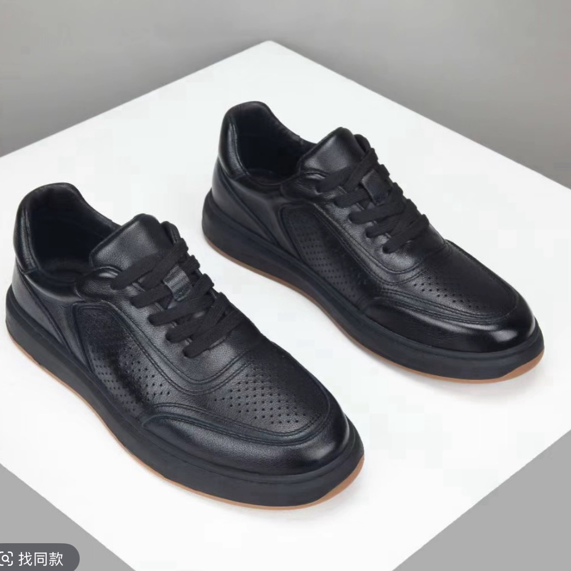头层牛皮春季新款男士休闲鞋真皮透气男款皮鞋小白鞋板鞋男鞋鞋子
