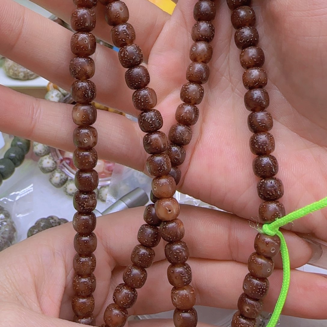 星月菩提手串57哈哈粉星月菩提76桶108