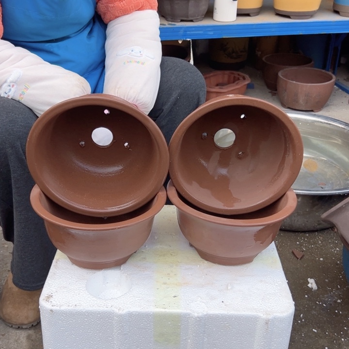 16茶林4个花盆花盆花盆