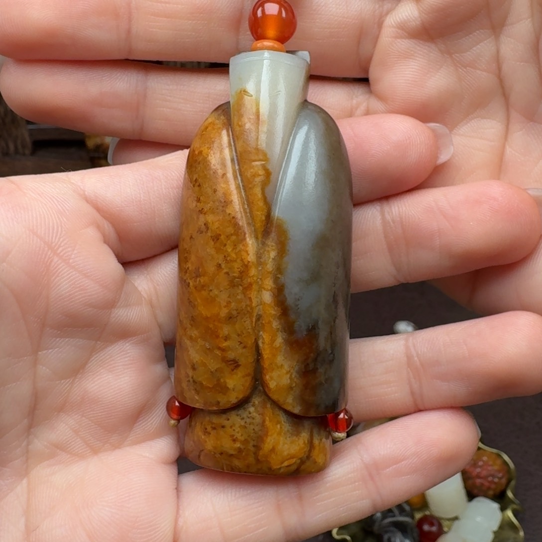 和田玉颈饰未镶嵌萧*