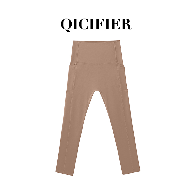 探险家 可可色 高腰裸感提臀瑜伽长裤 2451