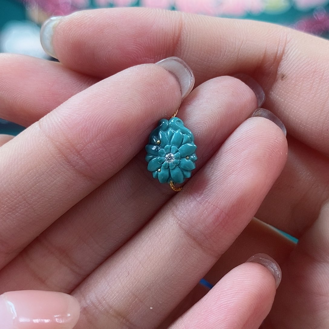 绿松石珠宝奇石未镶嵌