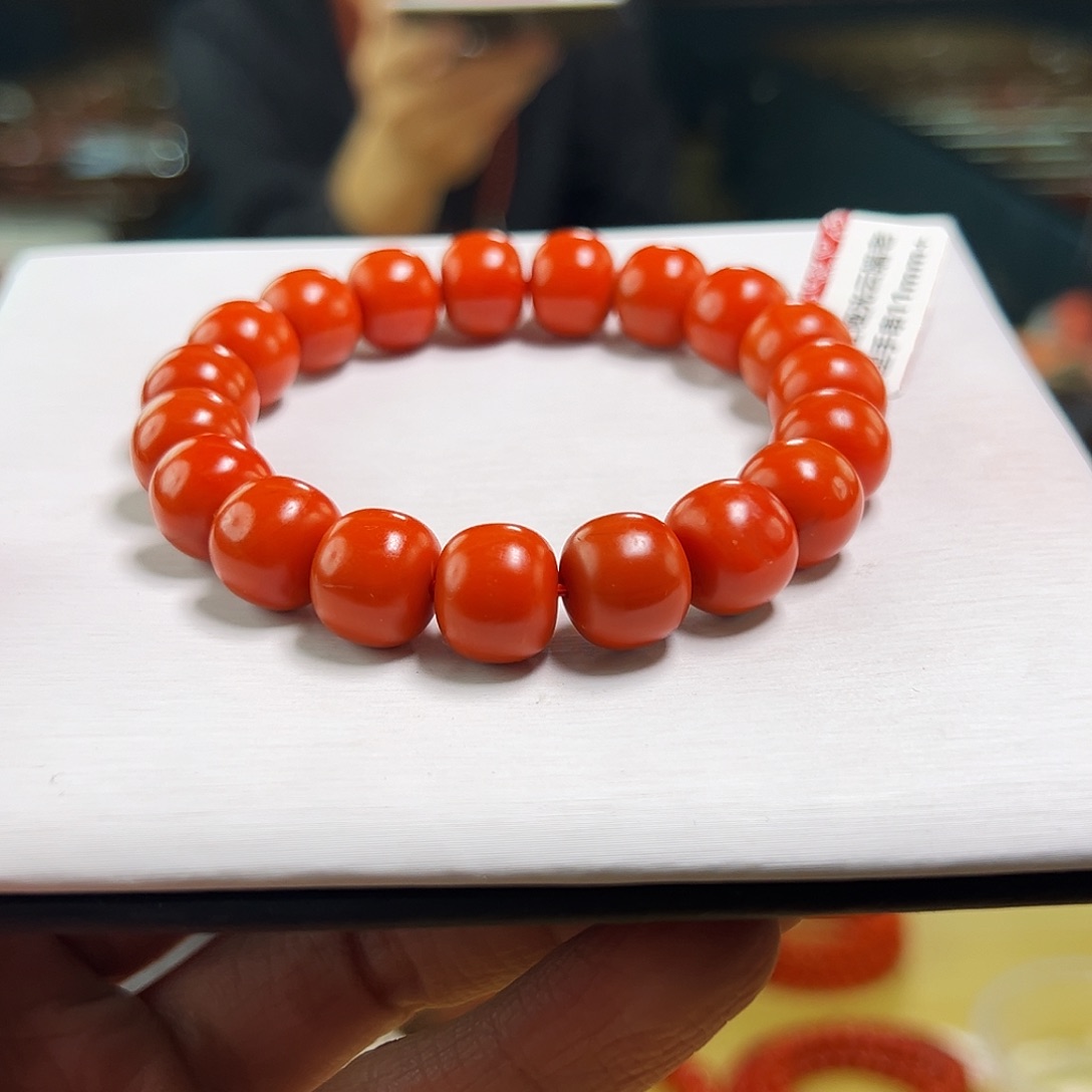 恋***歌南红玛瑙未镶嵌多样性发一11+mmm哑光保山南红老型毕业