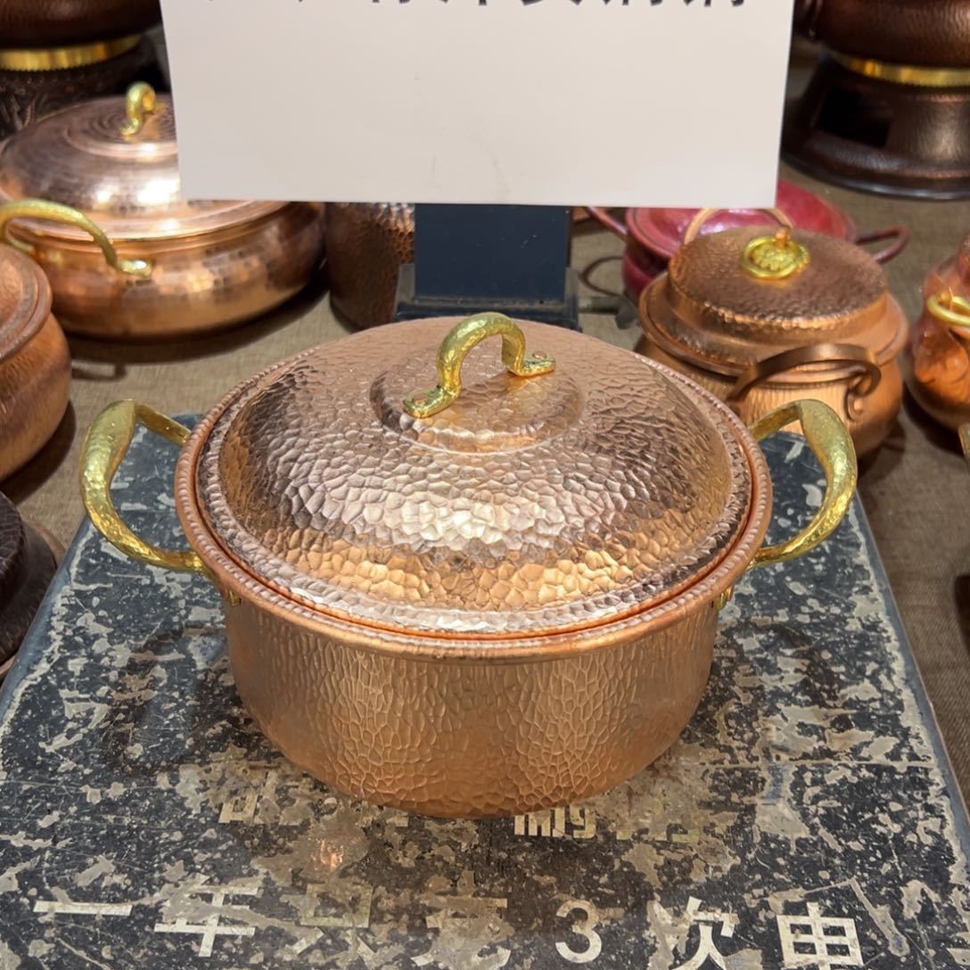 紫铜20cm燃气原色紫铜汤锅