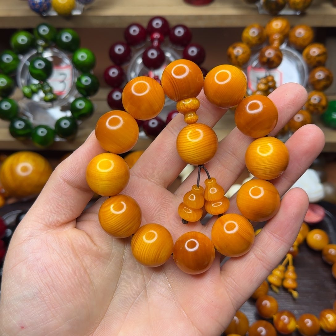 北沉香琥珀木2.0龙胆纹黄油