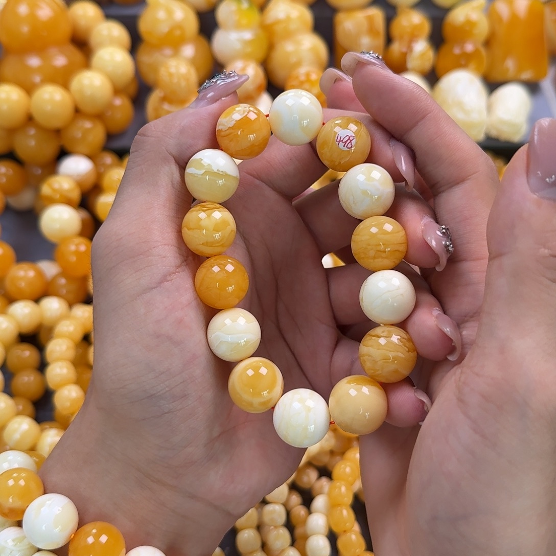 蜜蜡未镶嵌珠宝奇石16mm