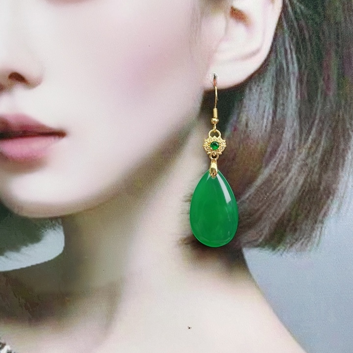 玛瑙/玉髓耳钉合金