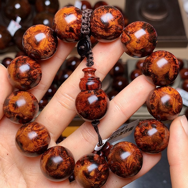 花梨木类手串/手链黄花梨风化料老挝花梨土埋料1.8