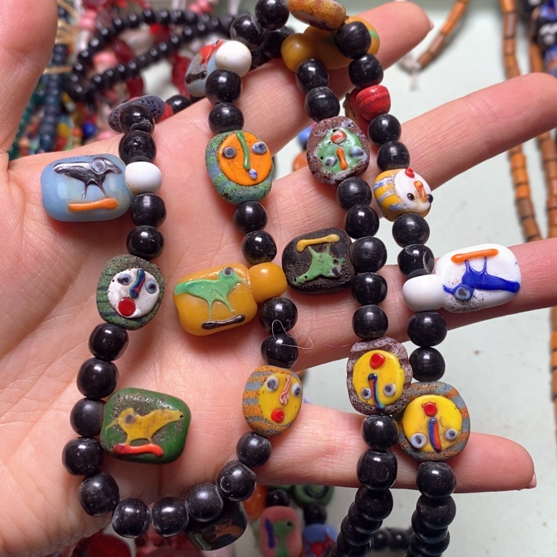 琉璃颈饰印度尼西亚链子