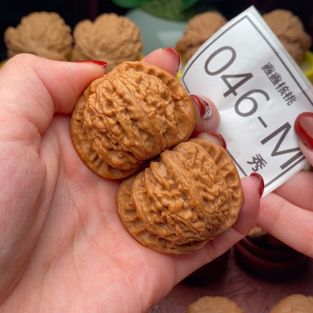 文玩核桃把件白狮41