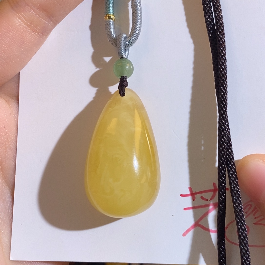 定制琥珀未镶嵌蜜蜡吊坠