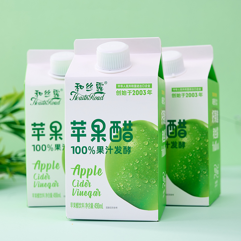 和丝露苹果醋490ml农科院合作研发饮料原果发酵NFC果汁饮品一整箱