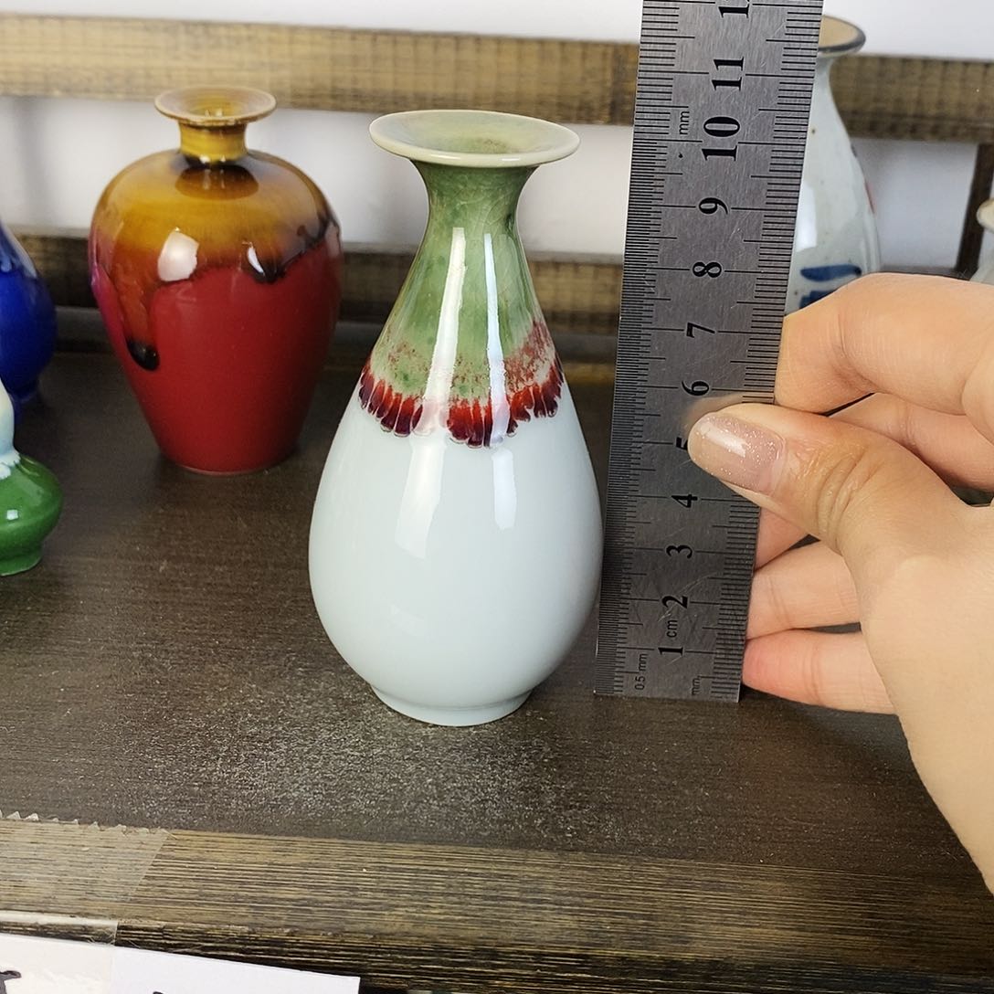 摆件景德镇高温陶瓷小花瓶