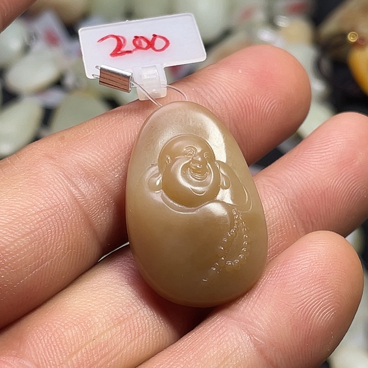 和田玉（糖玉）未镶嵌吊坠(不含链)吊坠