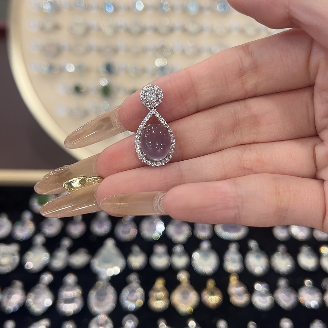 M***Y颈饰银S925镶嵌萤石