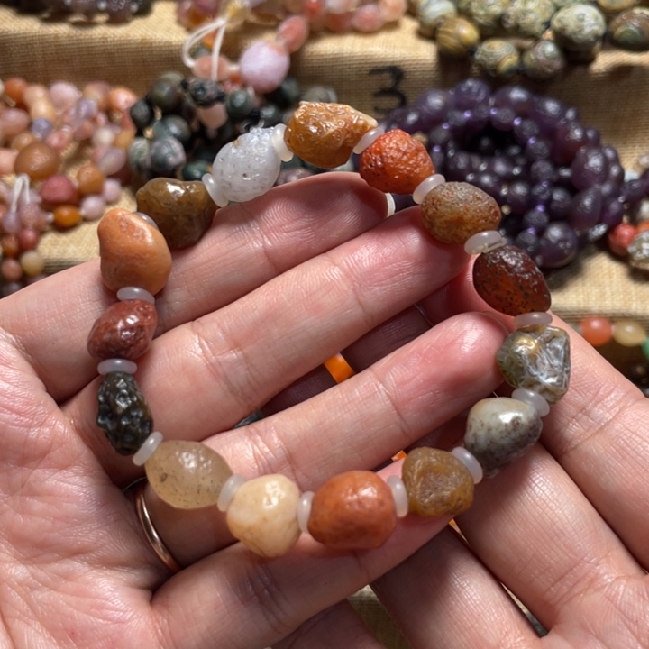 玛瑙/玉髓合金手链