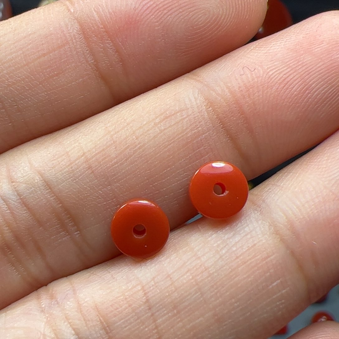 南红玛瑙隔片未镶嵌