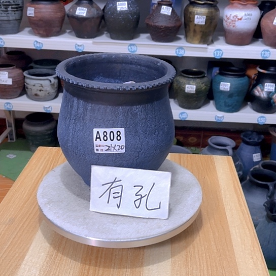 红陶手工制作工艺花盆