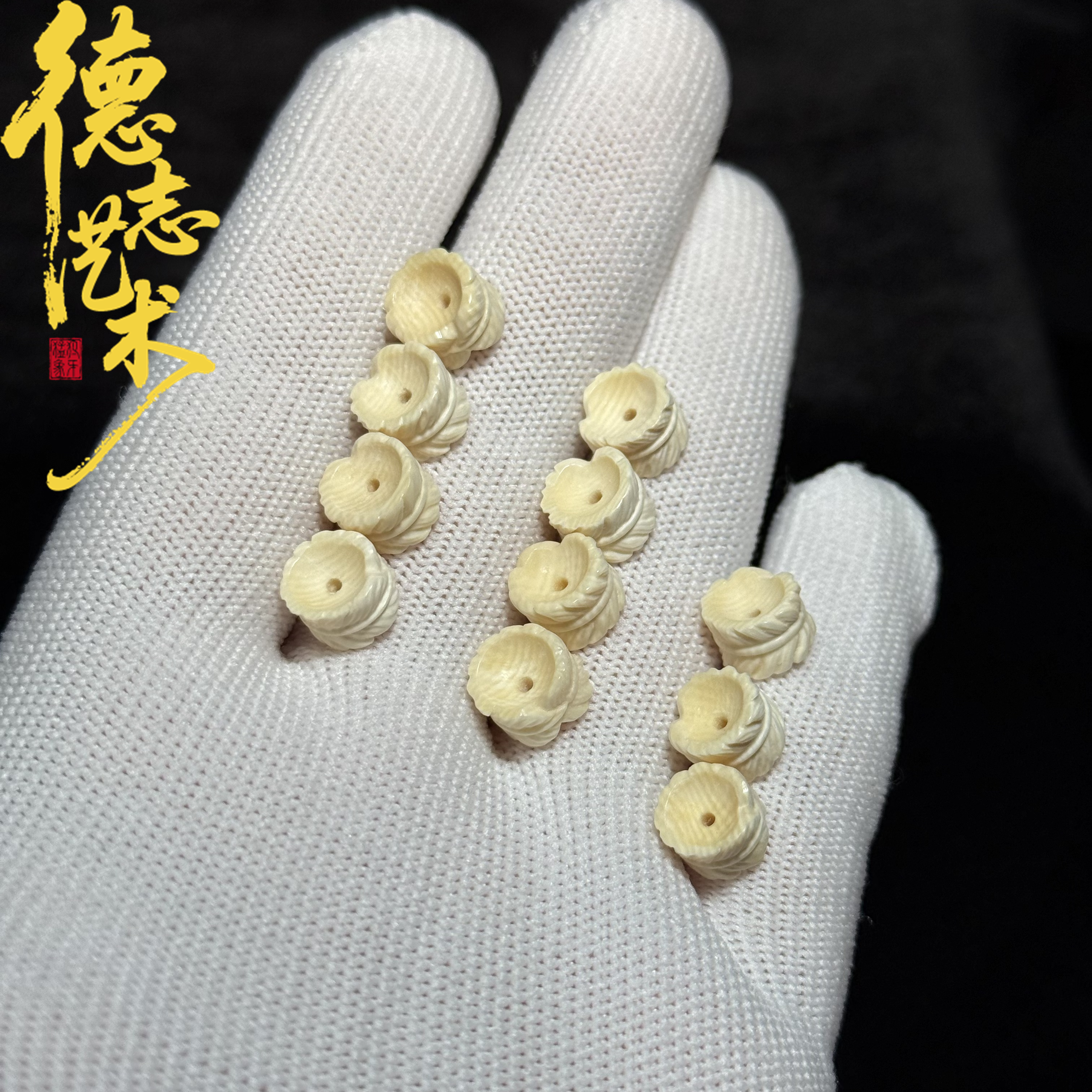 DEZHI/德志【9*6】羽毛卡子墩子猛犸牙配饰多样性发一件T96