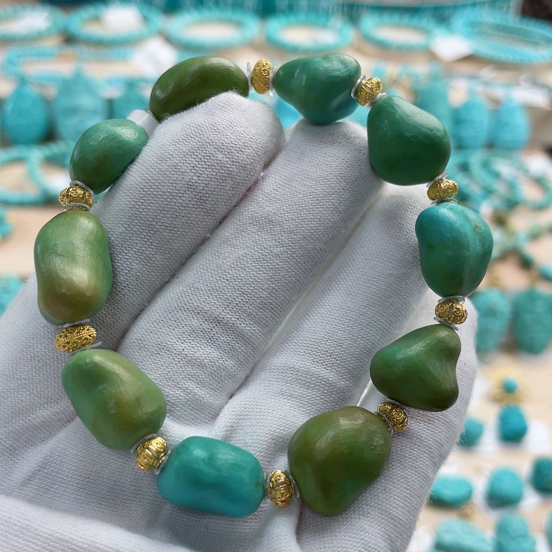 绿松石珠宝奇石未镶嵌