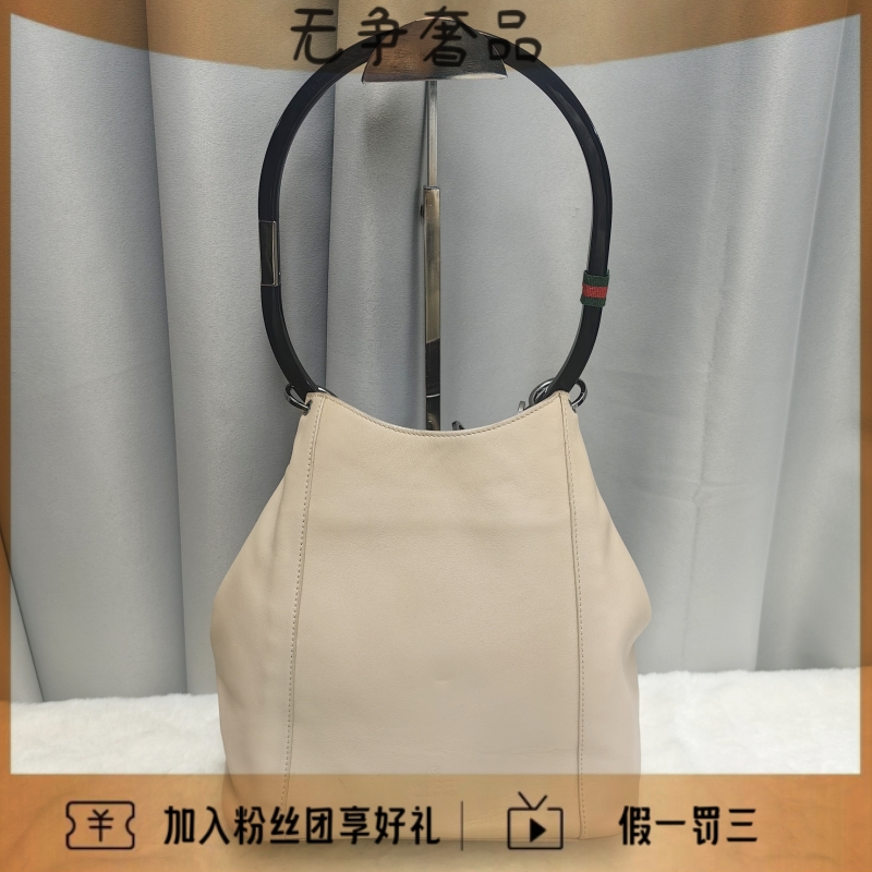 90新 GUCCI/古驰 亚克力圆环包单肩手提包