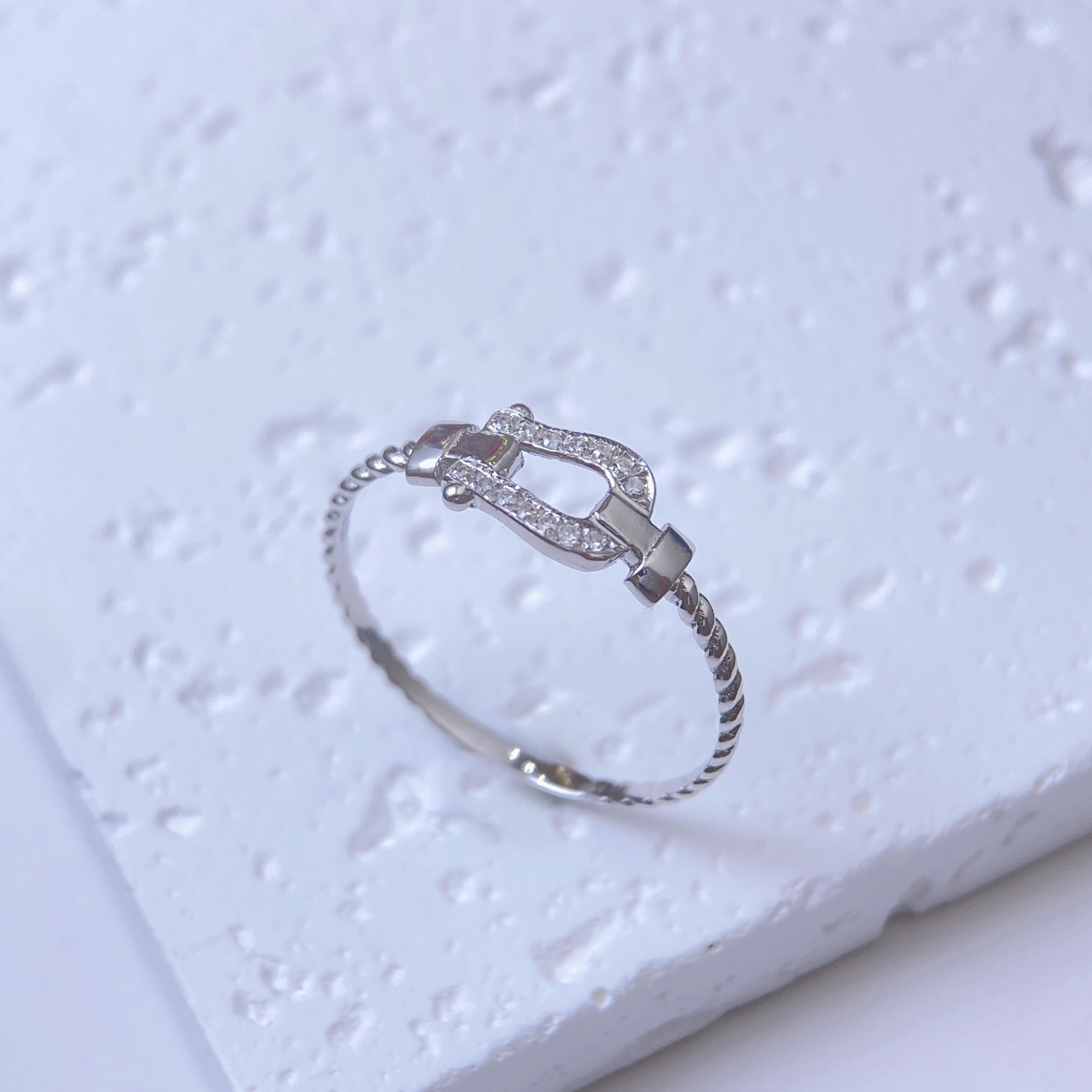 【六言精选3号】ZSJZ00729 重金 白马蹄戒指