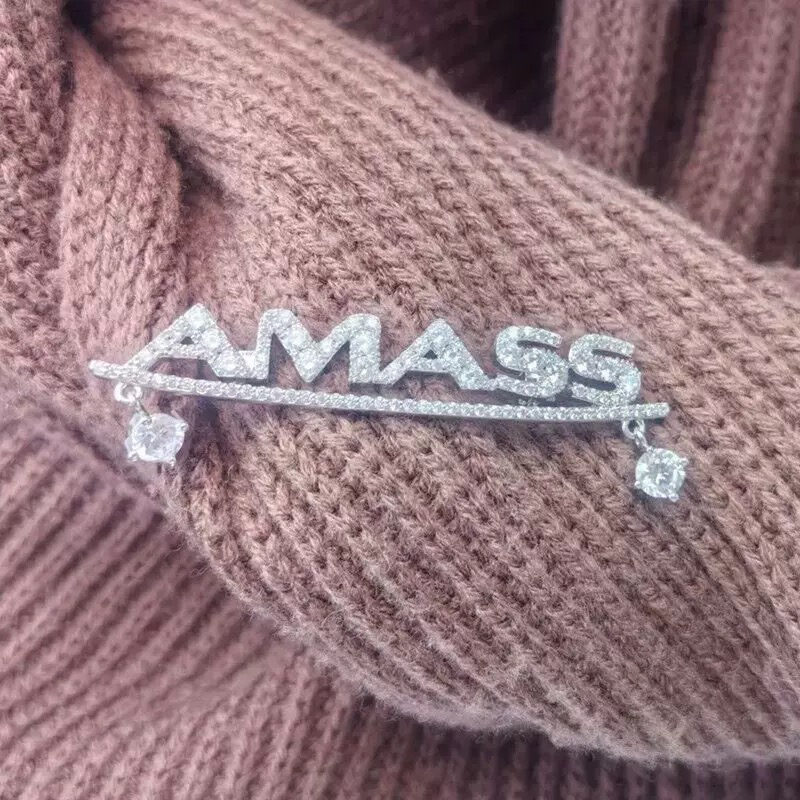 阿家新款时尚字母发夹饰品服装搭配